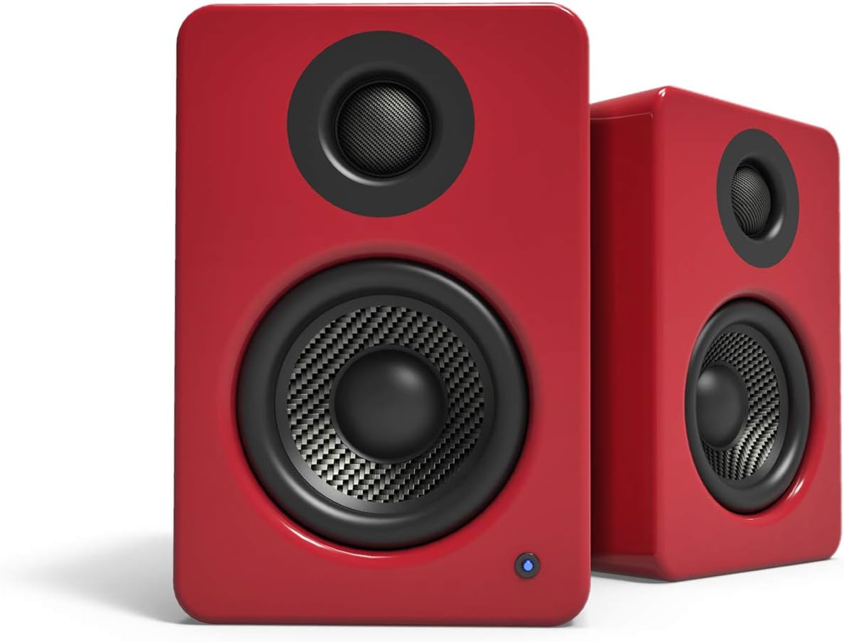 61LS5d6VFYL._AC_SL1500_.jpg Gaming Desktop Speakers | 3" Composite Drivers | 3/4" Silk Dome Tweeter | Class D Amplifier | 100 Watts | Built-in USB DAC | Subwoofer Output | Pair | Gloss Red - Image 1