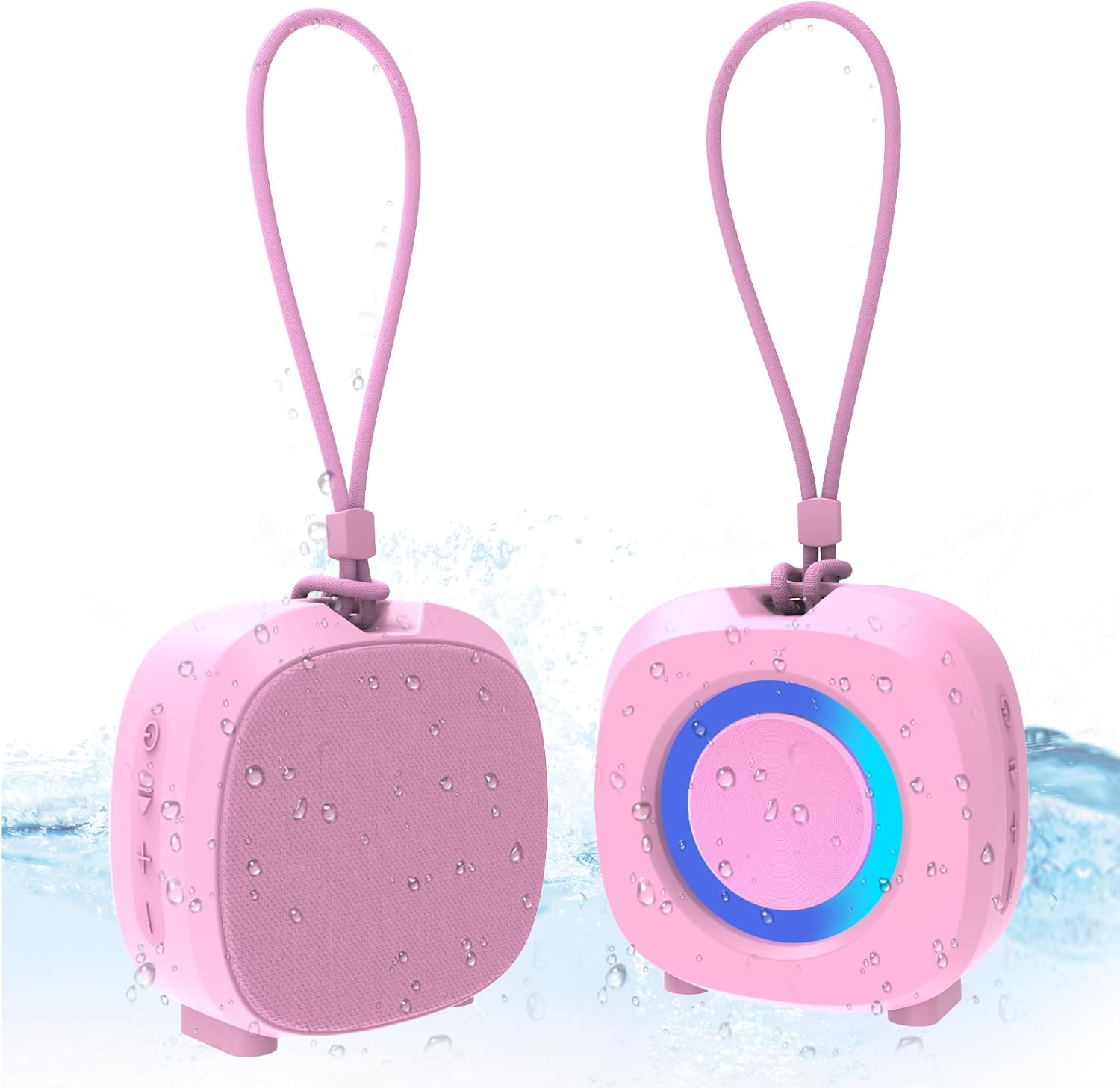 61q0eQnaeEL._AC_SL1500_.jpg Portable Bluetooth Speakers, RGB Lights TWS Speakers,Wireless IPX5 Waterproof Mini Speaker with Loud Stereo Sound,15 Hours Playtime, Rechargeable Battery. - Image 1