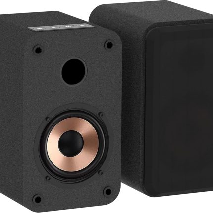 Plug-N-Play Gaming Computer Speakers for Desktop and PC, 30W RMS Active Bookshelf Speaker with 3-Inch Full Range Speaker,Support Bluetooth 5.3, USB Playback,Aux-in and 3.5mm Earphone Port