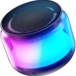 Portable Bluetooth Speakers with Colorful Lights, Loud Sound, Small Bluetooth Speaker with Wireless Stereo Pairing, Mini Gifts for Kids, Teen, Girls, Boys, Women