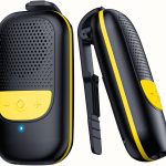 Wearable Bluetooth Speaker, Clip-On Portable Speaker with Built-in Mics for Hands-Free Music and Calls, Up to 10 Hours Battery Life,Mini Outdoor Waterproof Speaker Gifts for Women/Men - Black