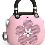 Mini Bluetooth Speaker - Women's Bag Charm, 2-in-1 Wireless Portable Speaker Keychain for Purse, for Girlfriend/Wife/BFF, Pastel Colors - Pink
