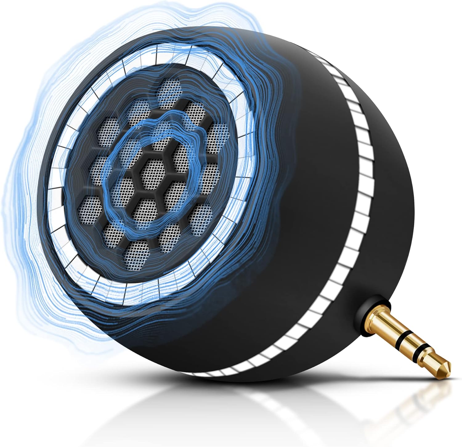 81CY9NdNM9L._AC_SL1500_.jpg Mini Portable Speaker, 3W Mobile Phone Speaker Line-in Speaker with 3.5mm AUX Audio Interface for Smartphone/Tablet/Computer - Image 1