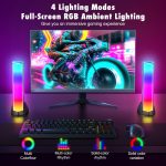 Computer Speakers, RGB PC Speakers, Gaming Speakers with Full Screen LED Breathing Light, 2.0 Channel Stereo Sound Desktop Speakers, USB Speaker for Computer Desktop PC Laptop Monitor - Image 2